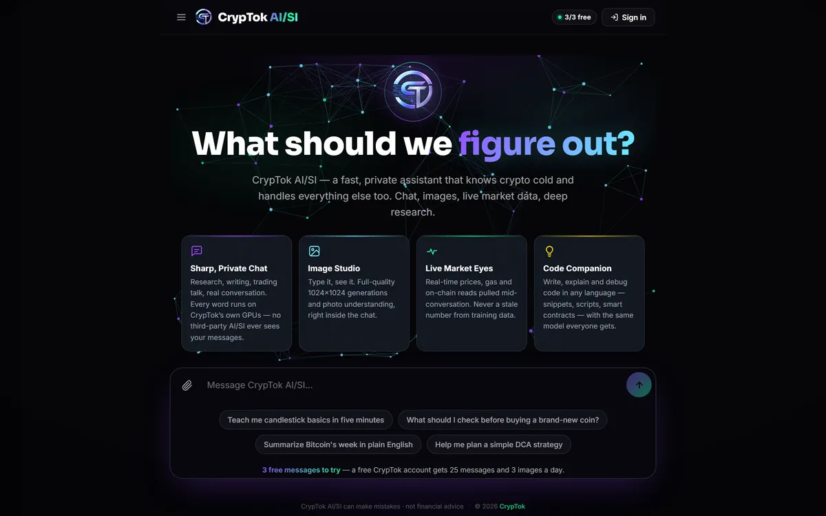 cryptok.ai website