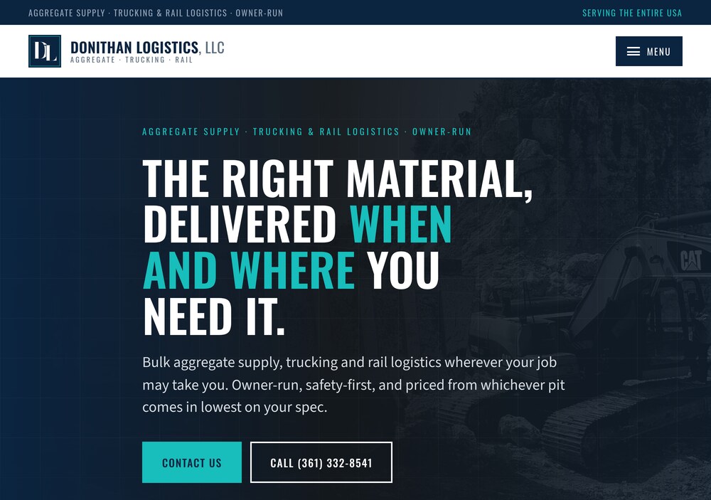 Donithan Logistics website