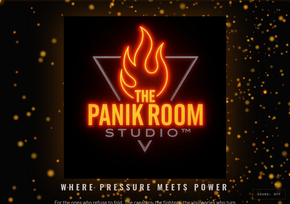 The Panik Room Studio website