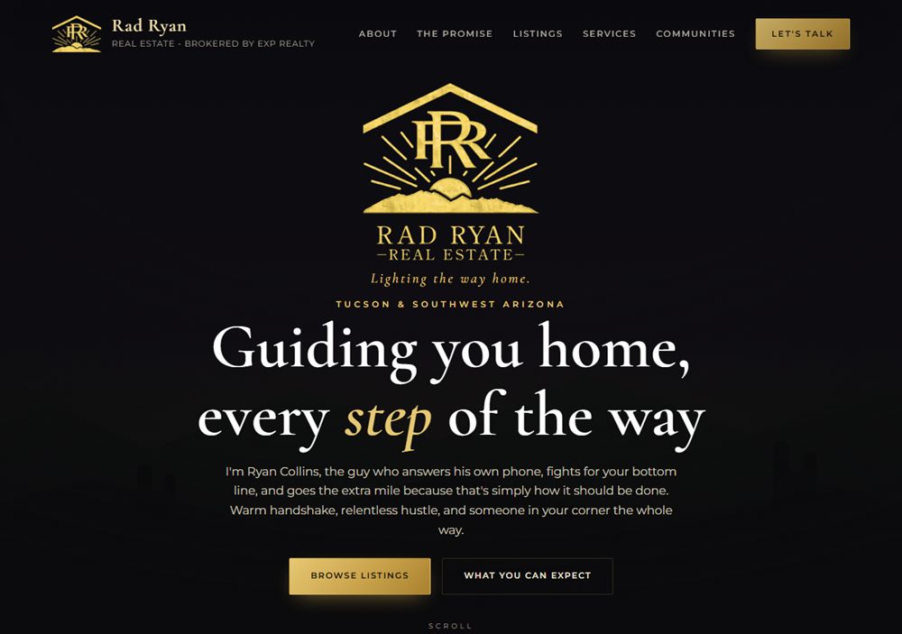 Rad Ryan Real Estate website